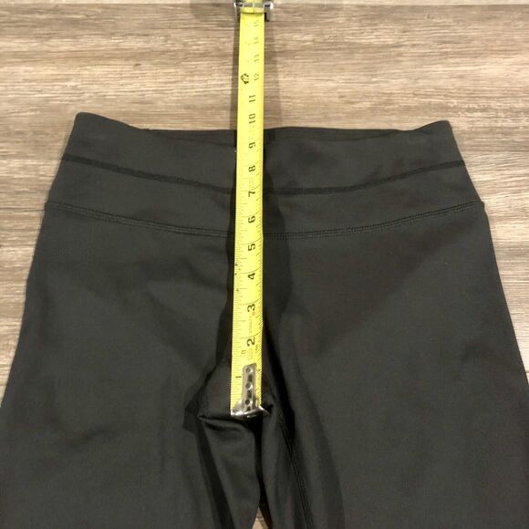 Athleta Leggings XS Black Sonar Reflective Geometric Pattern Crop Zipper Pocket - Picture 8 of 12